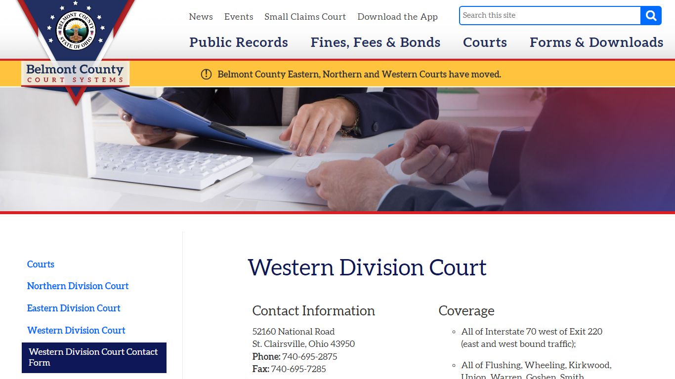 Western Division Court - Belmont County Ohio Public Records